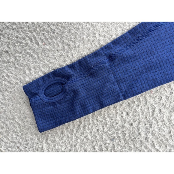 Gymshark Adapt Crop Top Womens Small Blue Mock Neck Seamless Long Sleeve - Picture 2 of 9